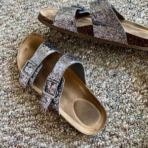 Grey/sparkly Sandals